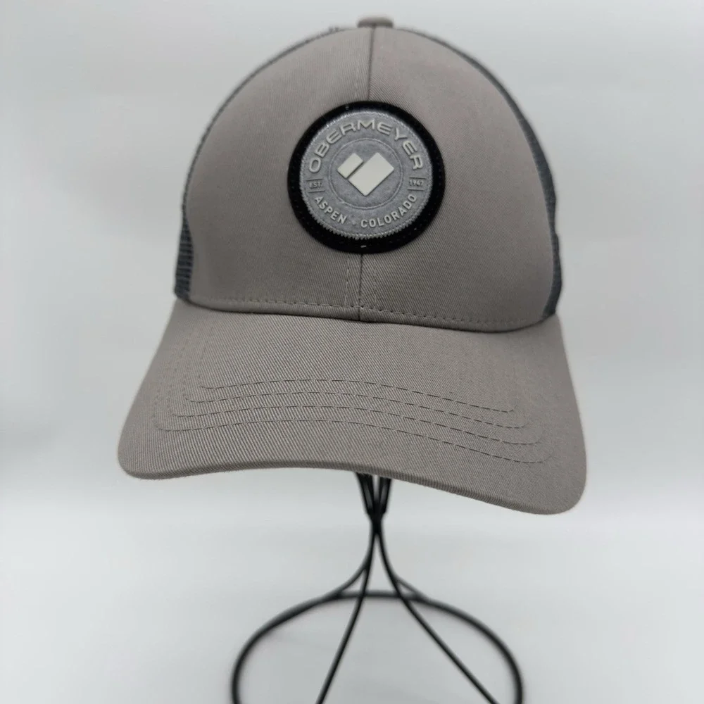 Obermeyer‎ Gray Meshback Baseball Cap Hat Snapback OSFA
